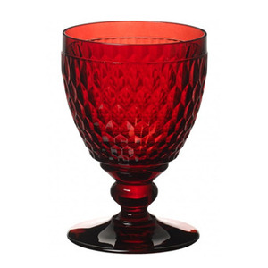 [해외]빌레로이앤보흐 보스턴 칼라드 고블릿 레드 villeroy-boch Boston Colored Goblet, Red 5 1/2 in 
